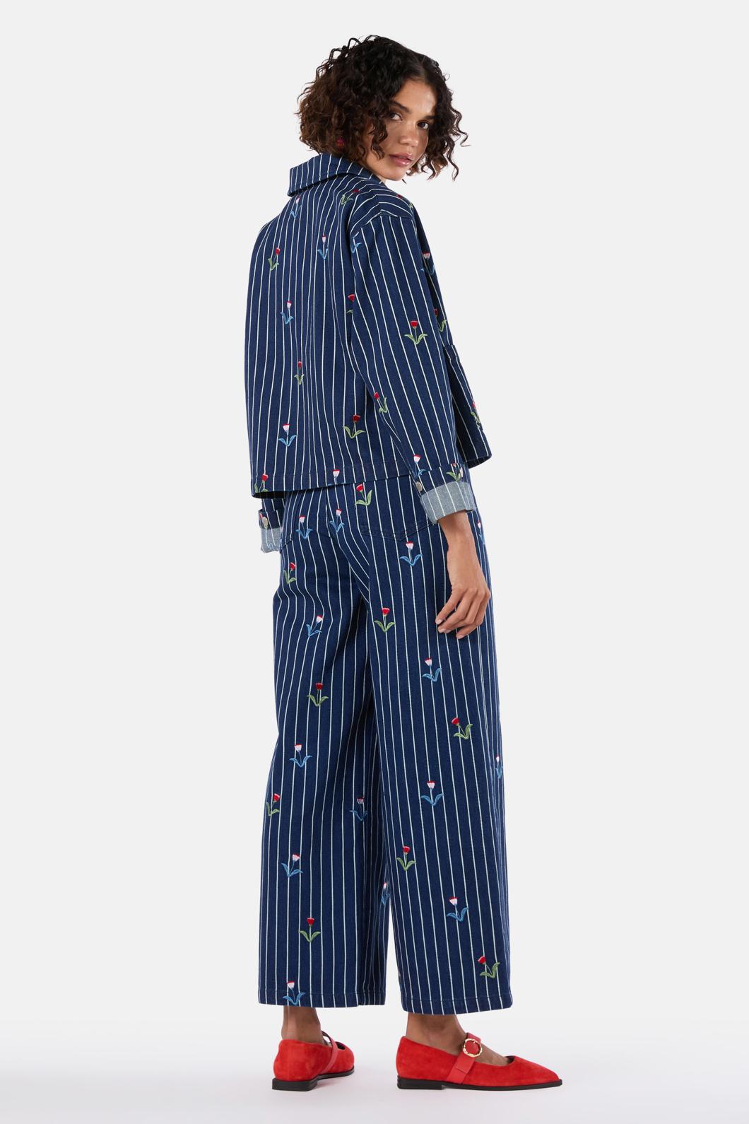 Gorman - Rosette Denim Jacket - stripe