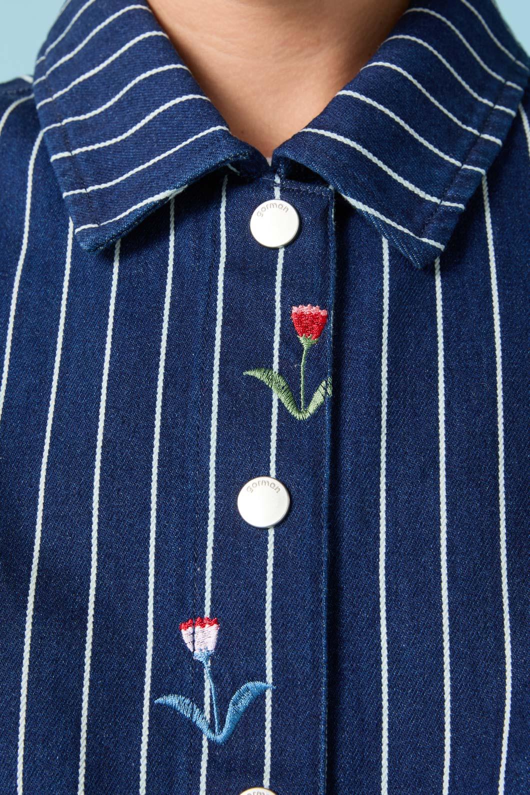 Gorman - Rosette Denim Jacket - stripe