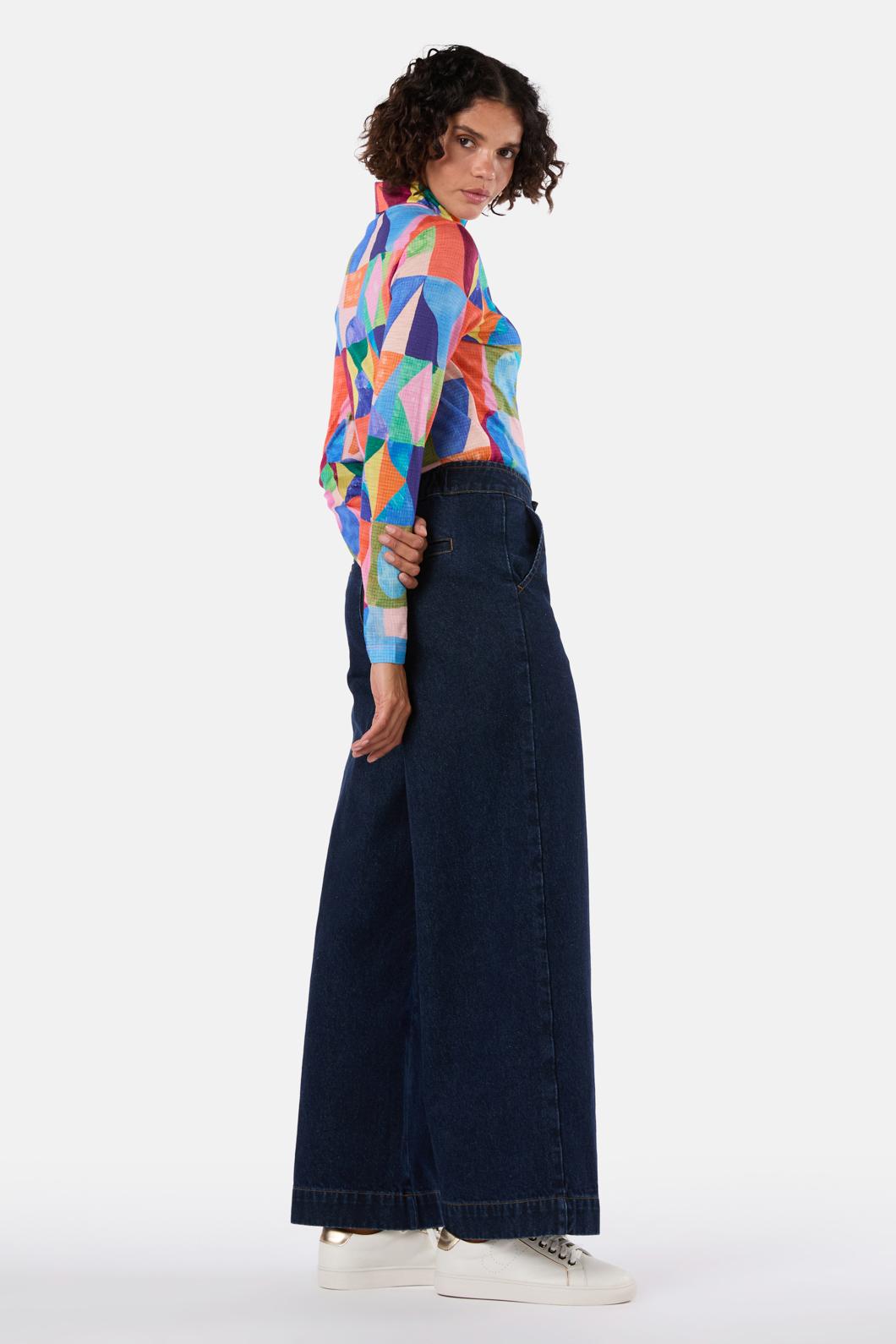 Gorman - Cutting Shapes Merino Polo - print