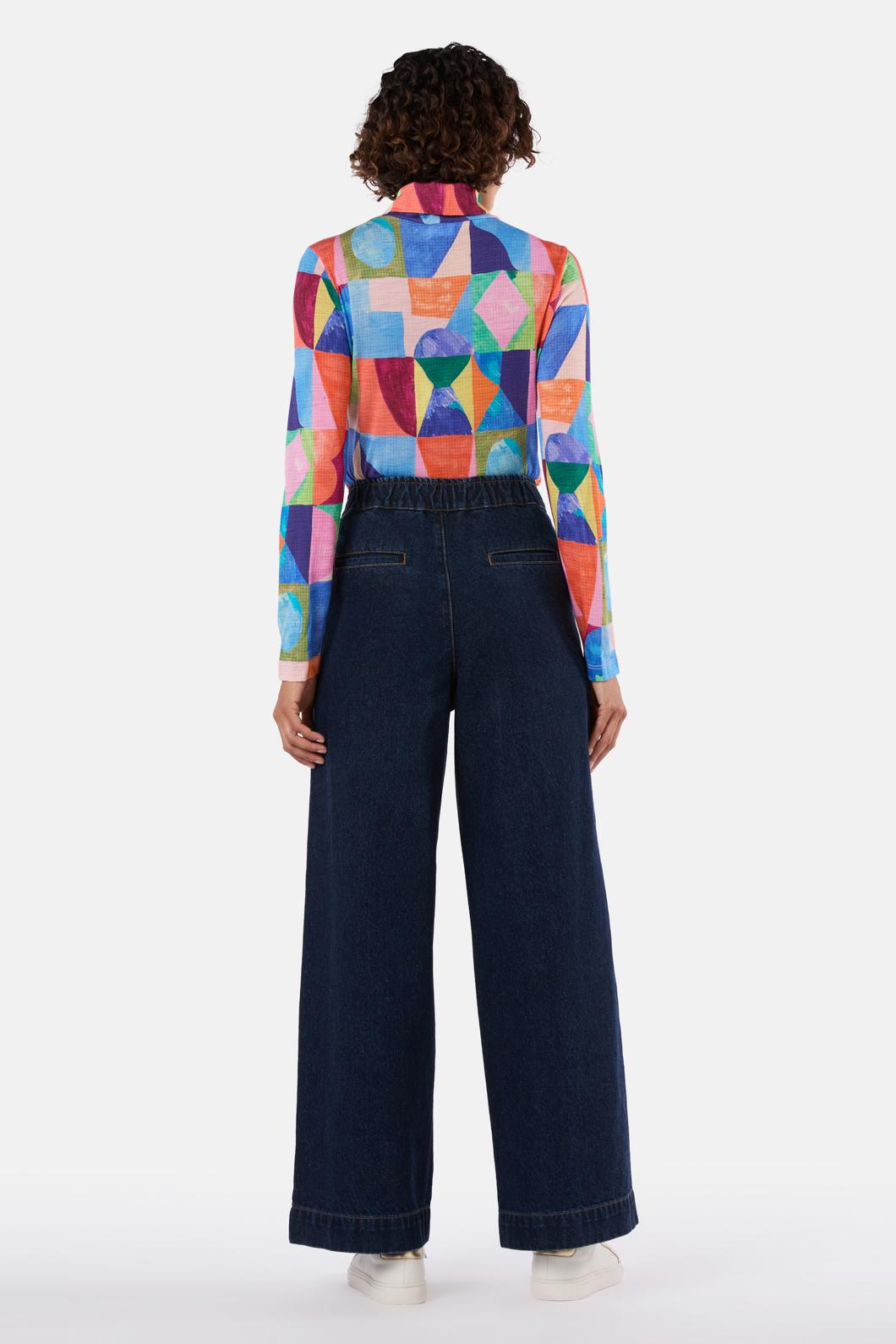 Gorman - Cutting Shapes Merino Polo - print
