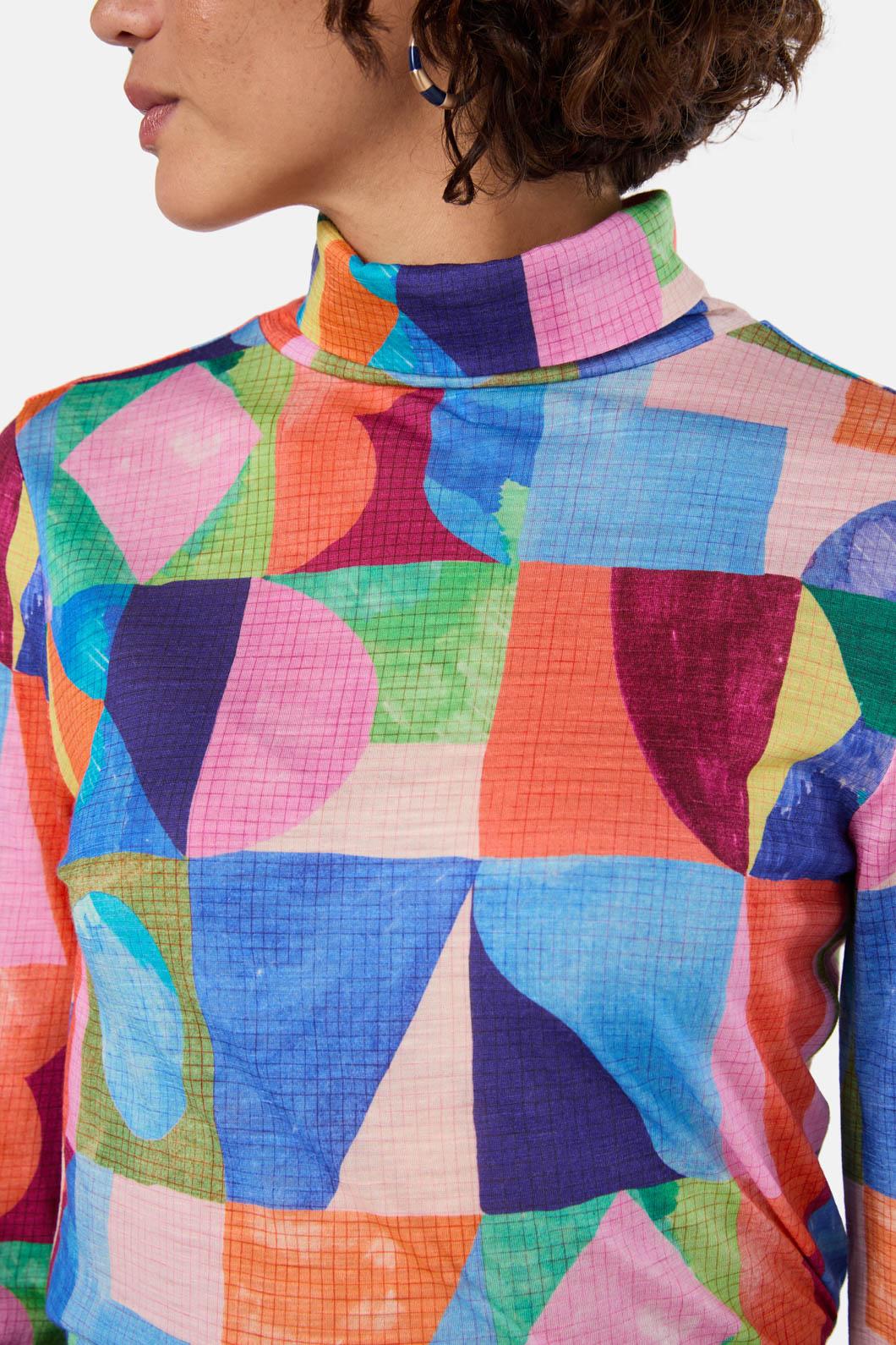 Gorman - Cutting Shapes Merino Polo - print