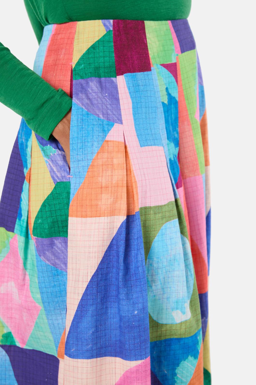 Gorman - Cutting Shapes Midi Skirt - print