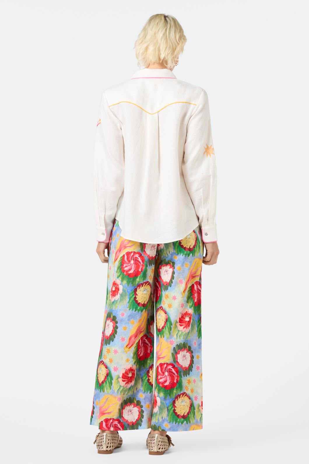 Gorman - The Comet Embroidered Shirt - cream