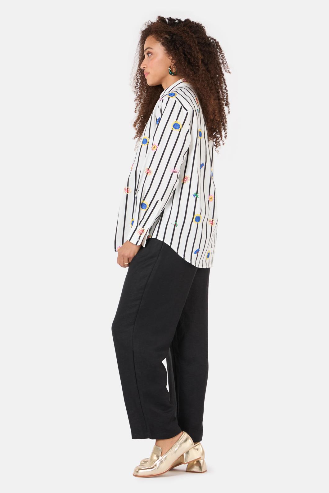 Gorman - Bloomscape Emb Shirt - stripe
