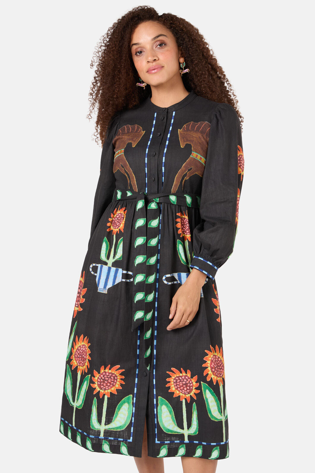 Gorman - The Horses Midi Dress - print