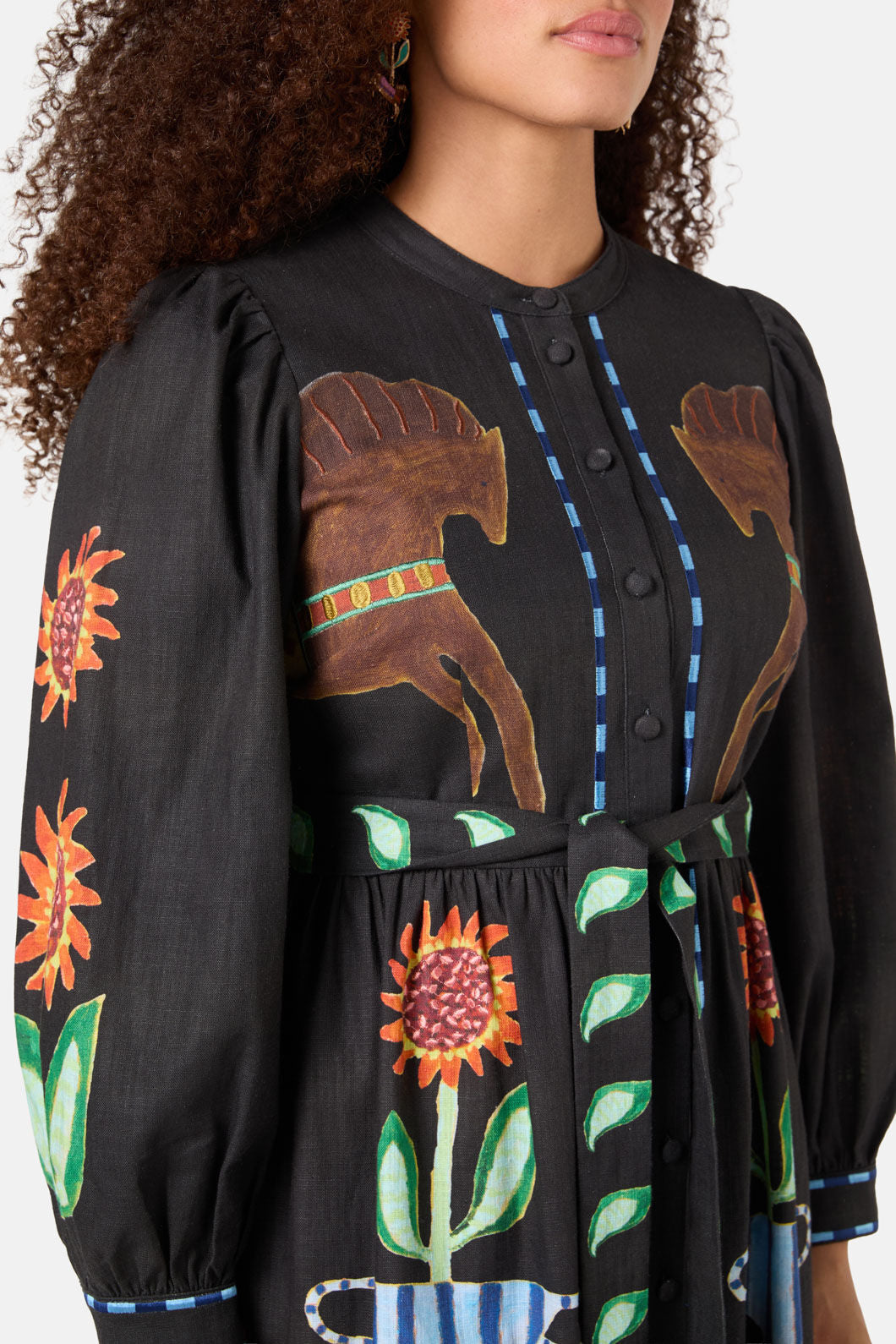 Gorman - The Horses Midi Dress - print