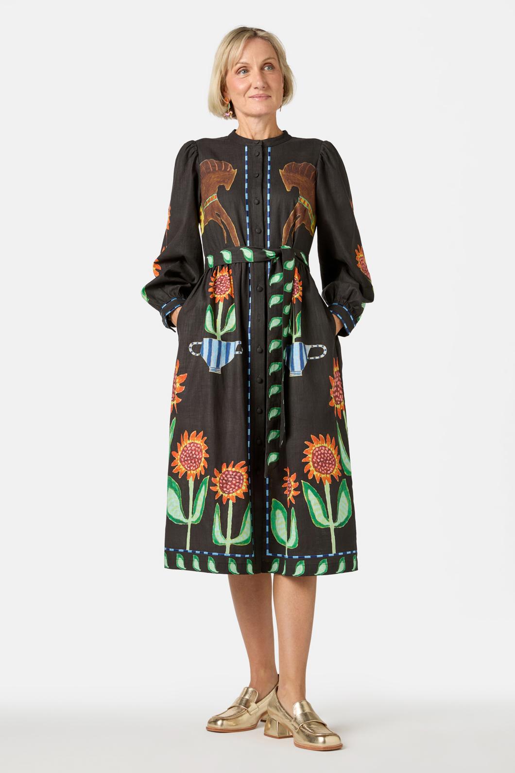 Gorman - The Horses Midi Dress - print
