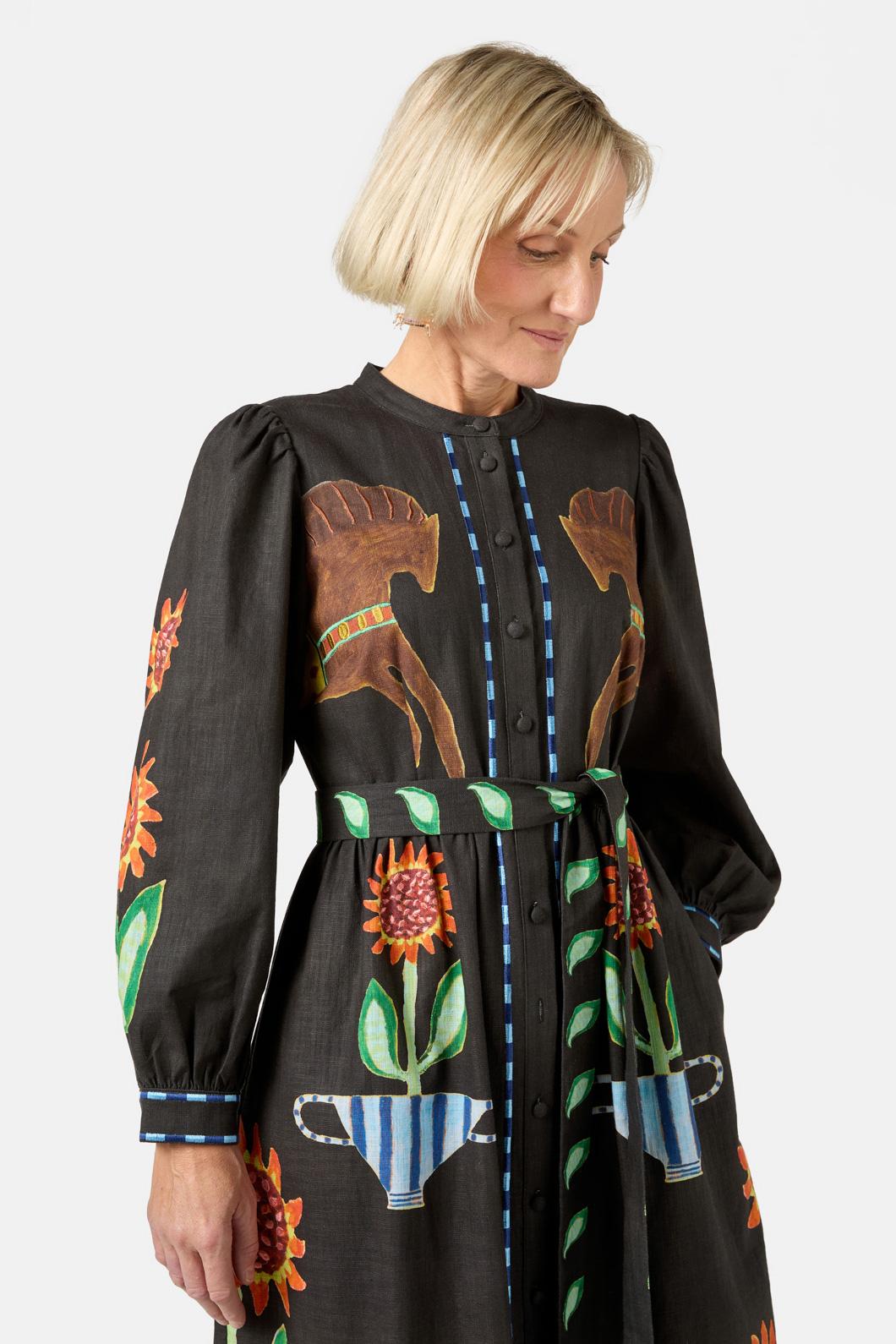 Gorman - The Horses Midi Dress - print