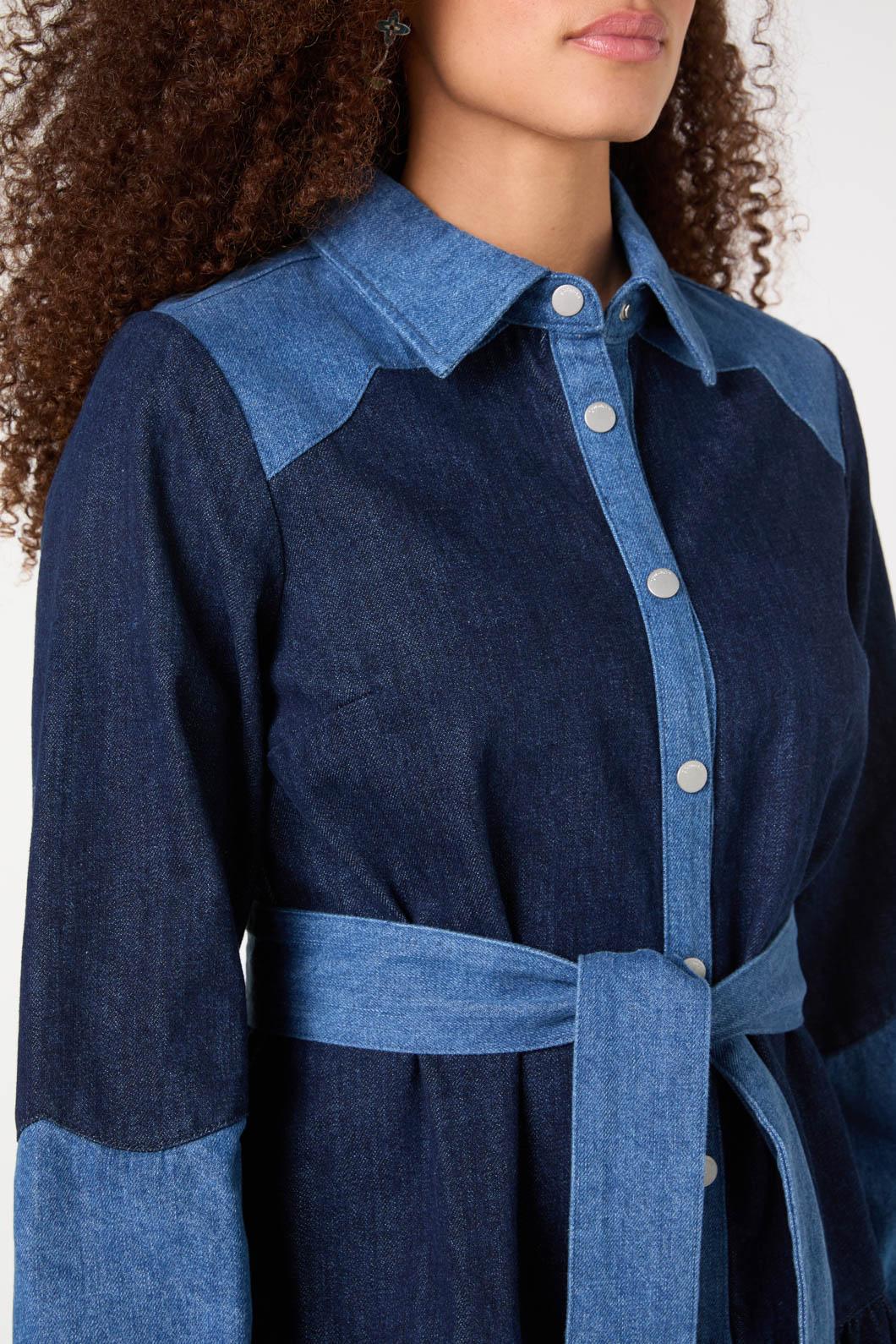 Gorman - Picking Petals Denim Dress - denim