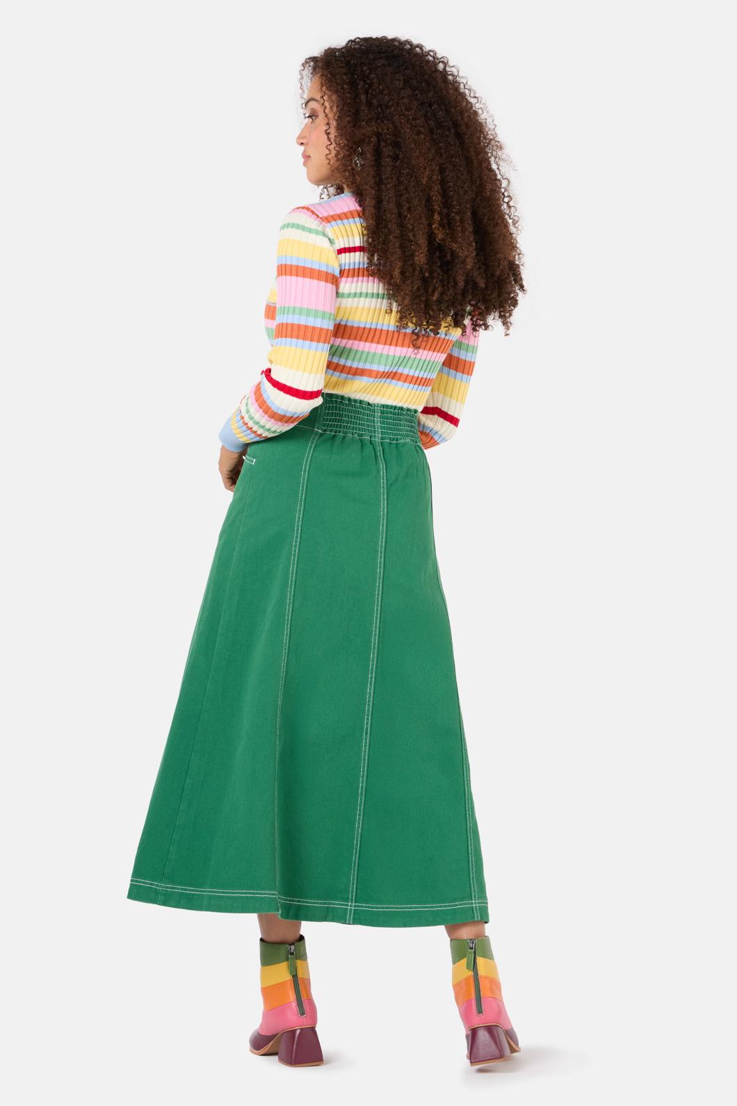 Gorman - Tallulah Denim Skirt - green