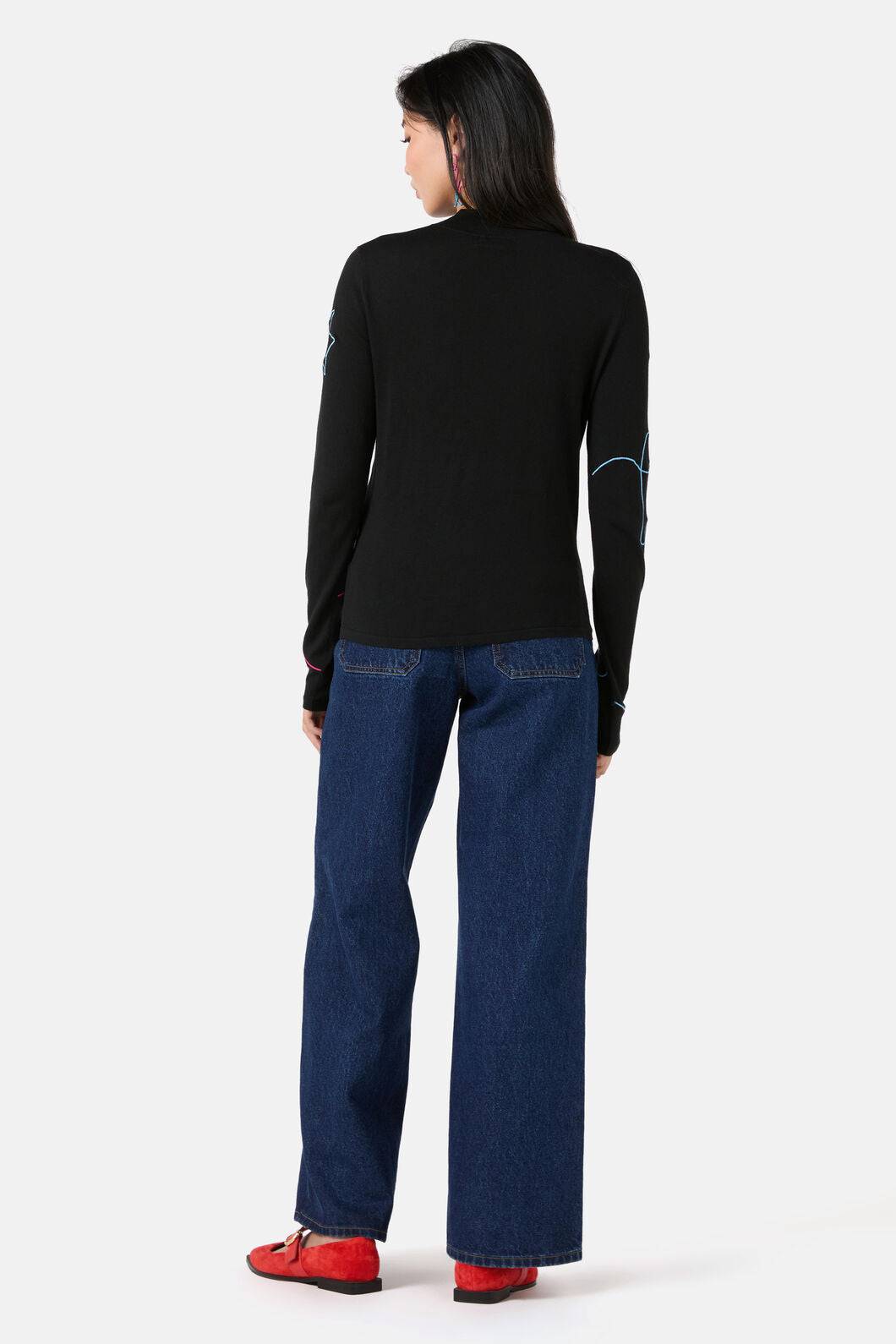 Gorman - Desert Squiggle Knit Top - black