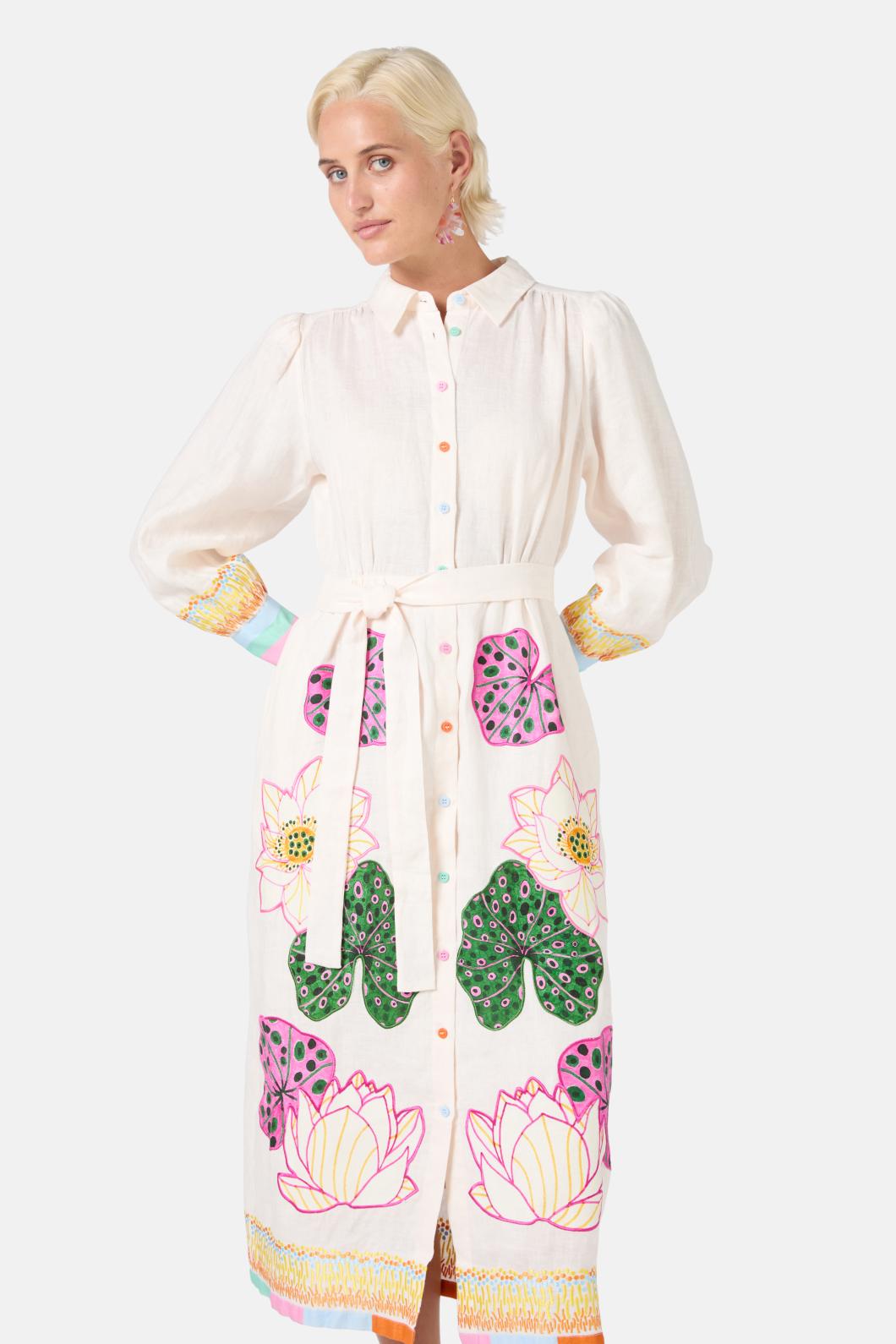 Gorman - White Lotus Dress - white