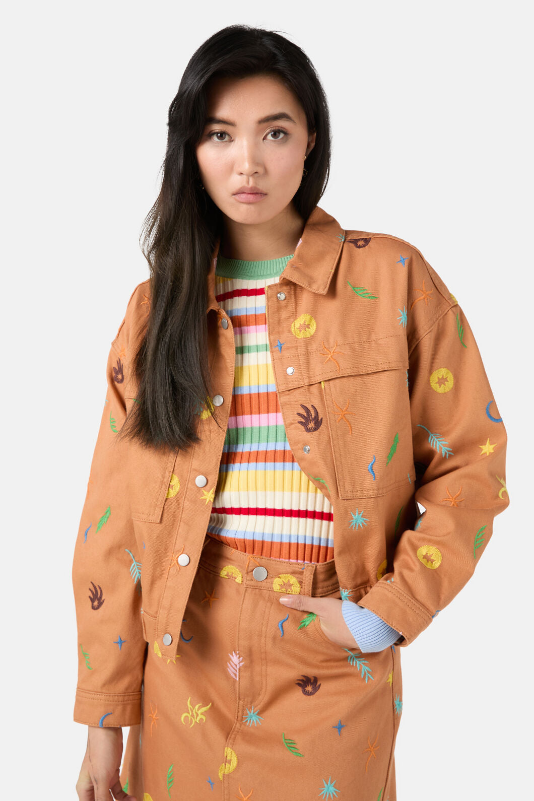 Gorman - Desert Garden Denim Jacket - print