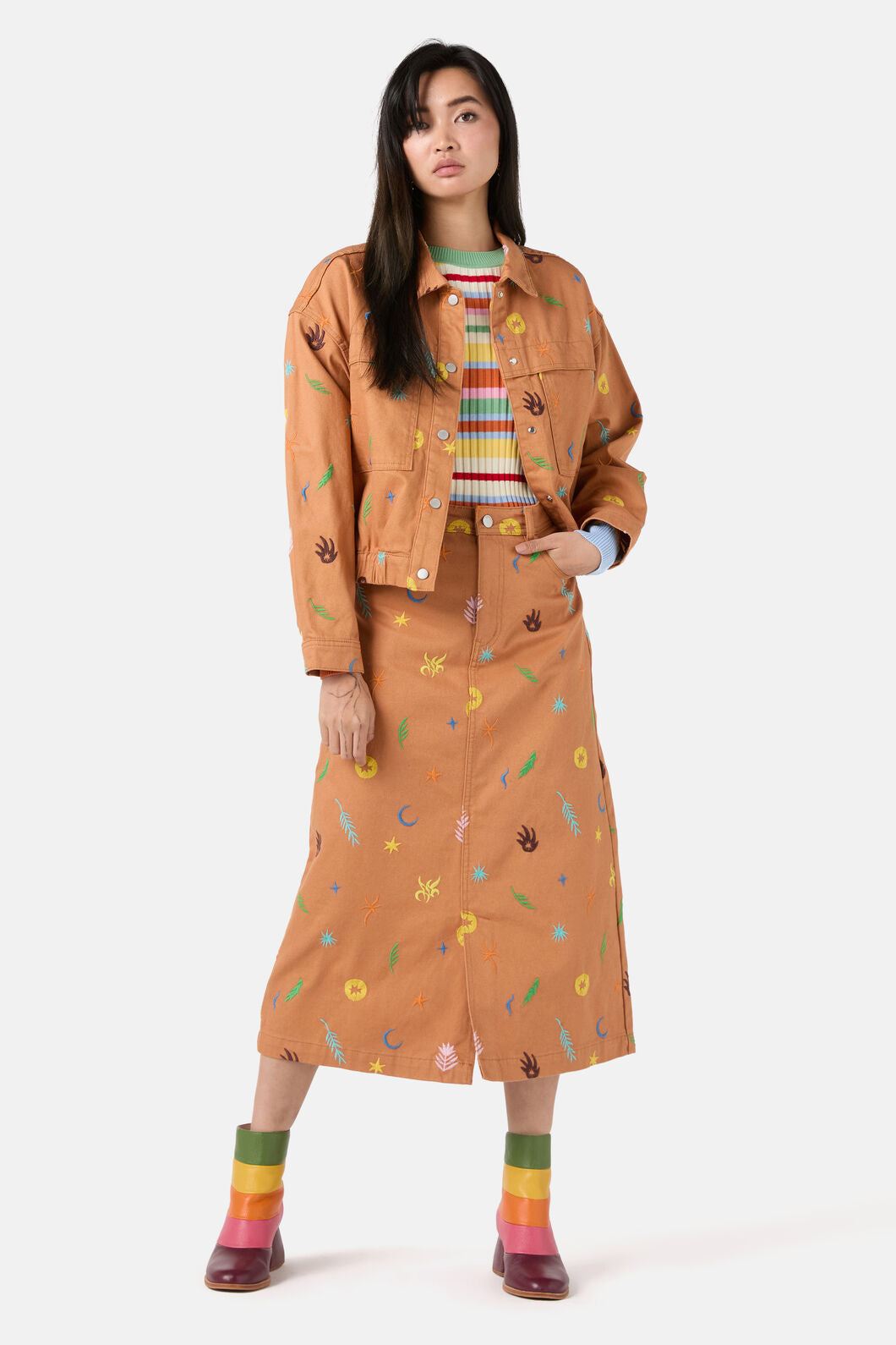 Gorman - Desert Garden Denim Jacket - print