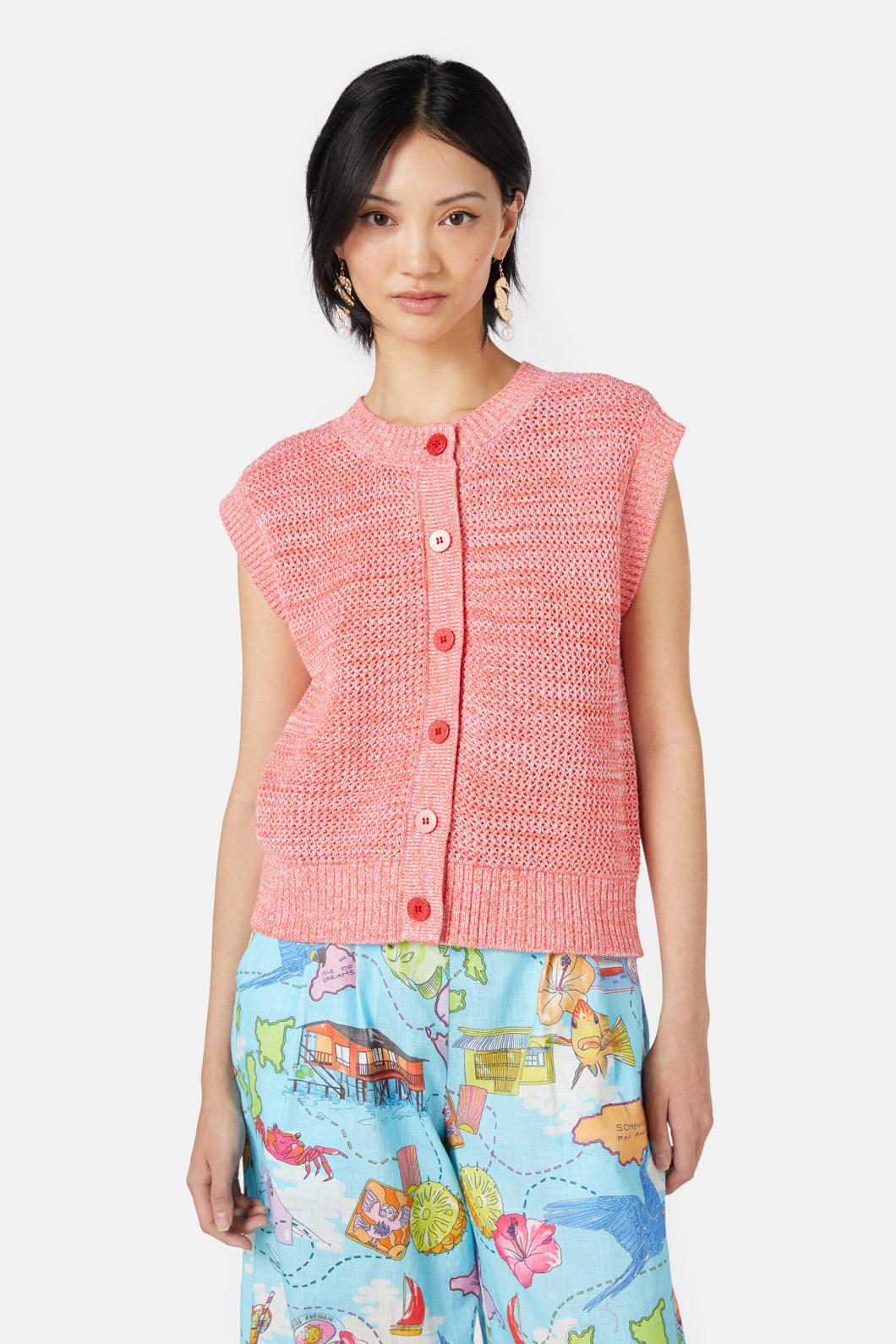 Gorman - Camden Crochet Tank - red