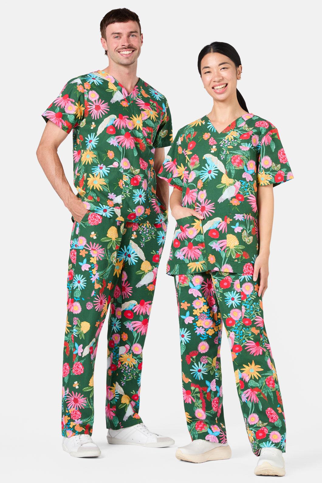 Gorman - Paradise Scrub Set - green