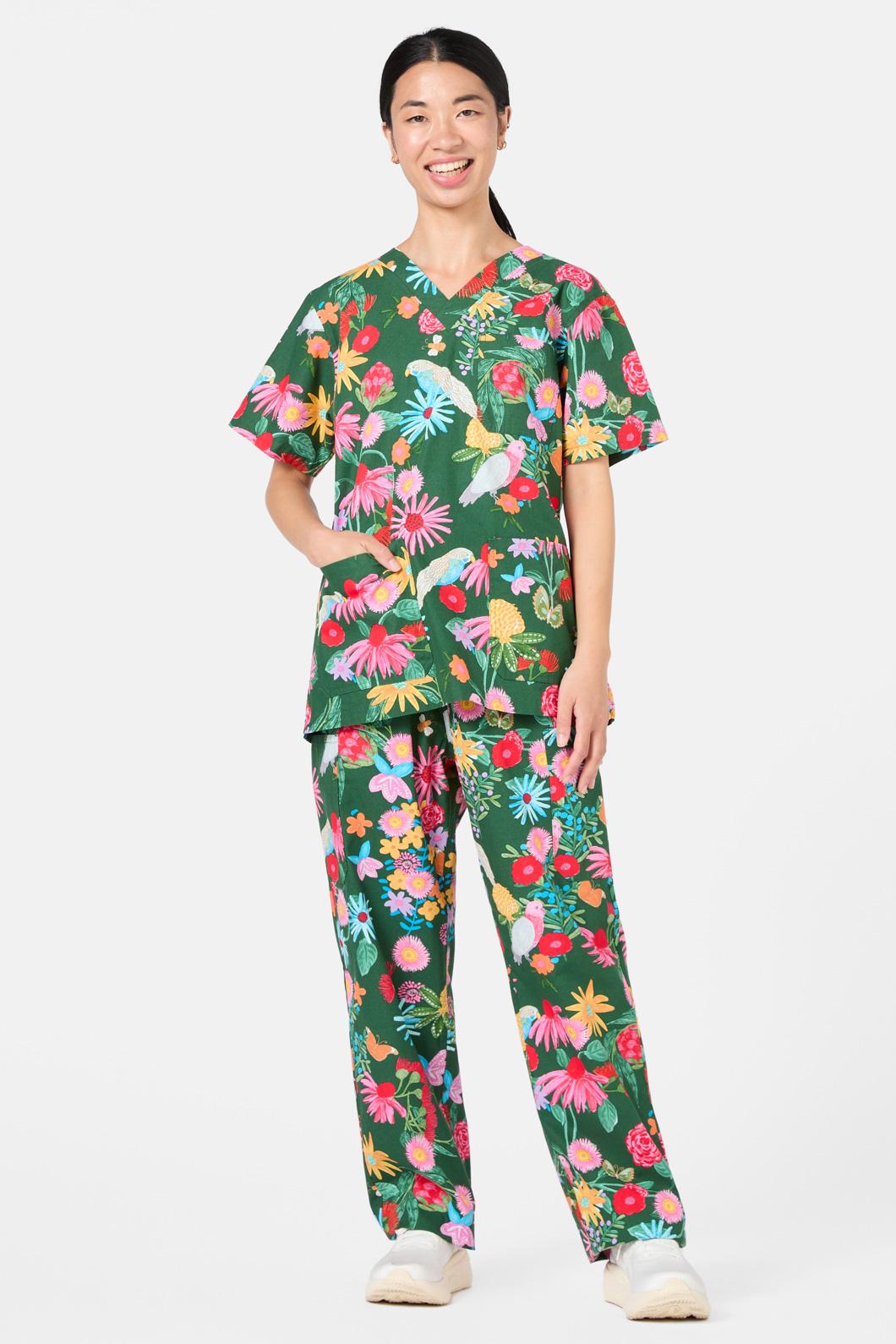 Gorman - Paradise Scrub Set - green