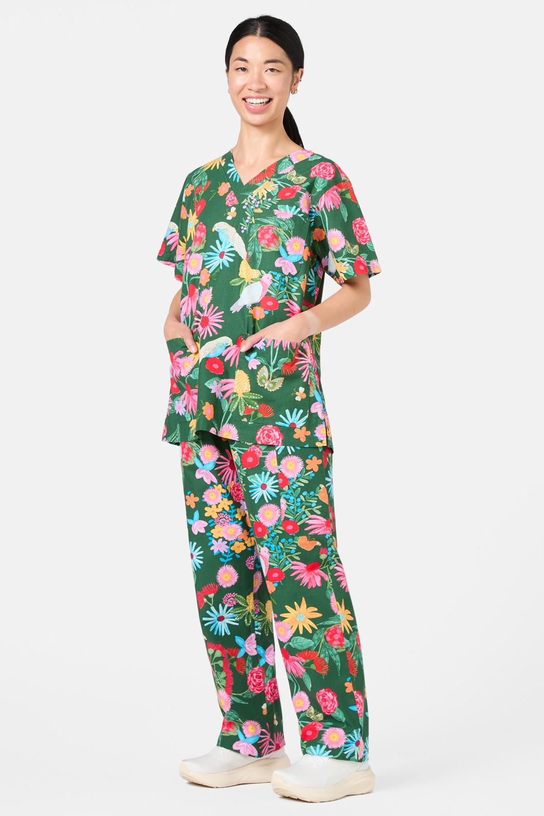 Gorman - Paradise Scrub Set - green