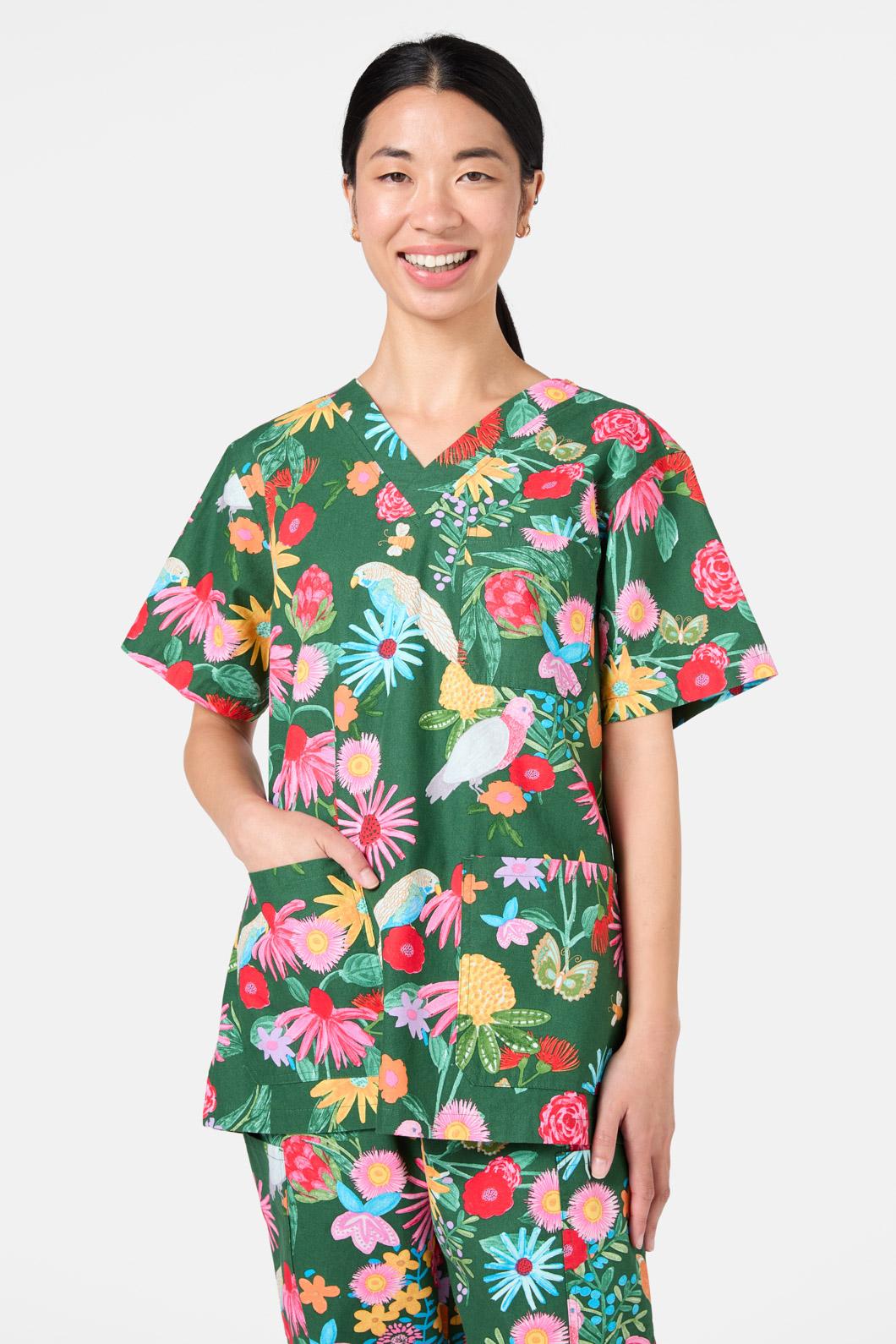 Gorman - Paradise Scrub Set - green