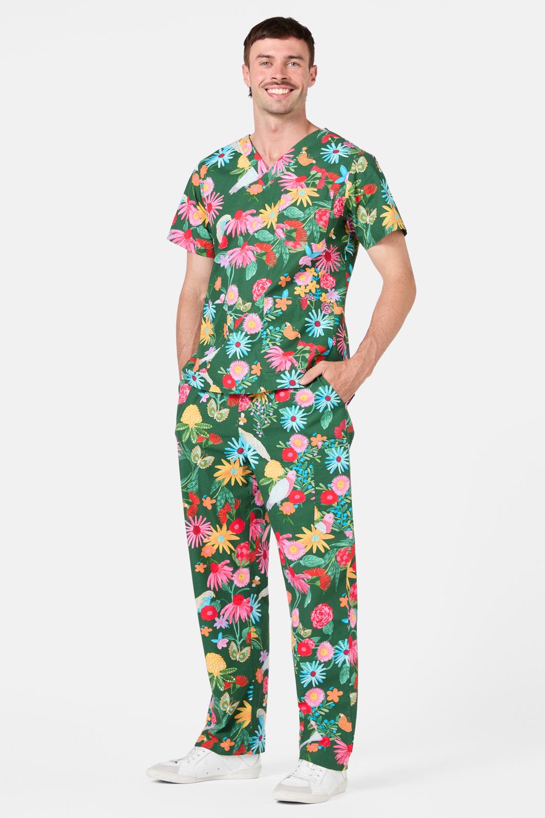 Gorman - Paradise Scrub Set - green