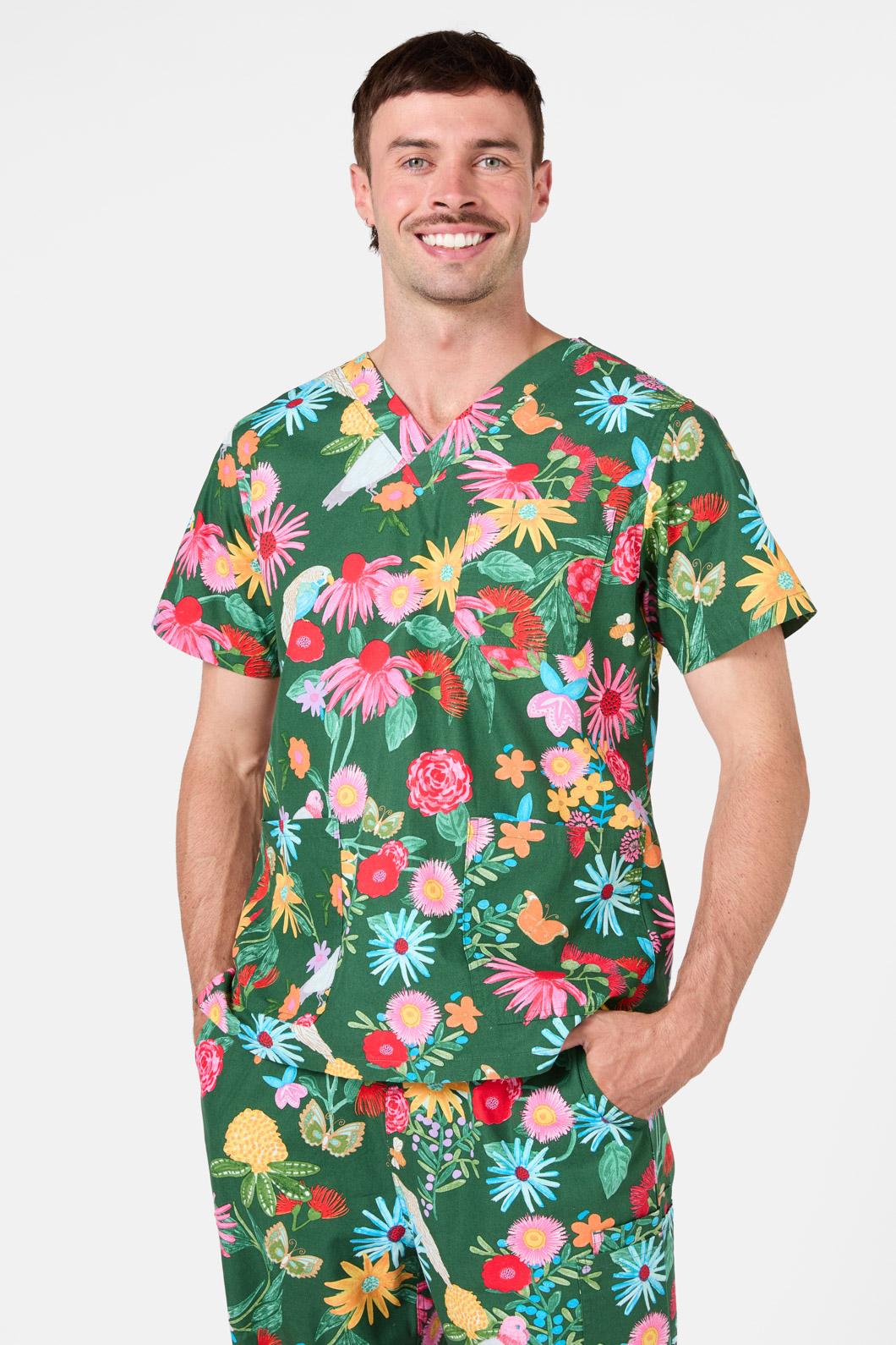 Gorman - Paradise Scrub Set - green