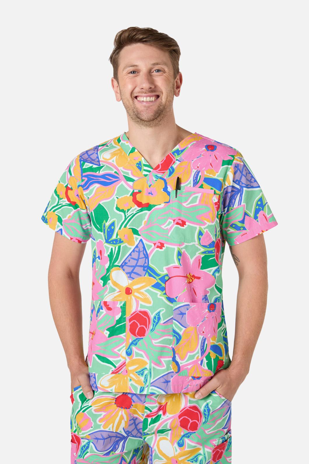 Gorman - Floweret Scrub Set - green