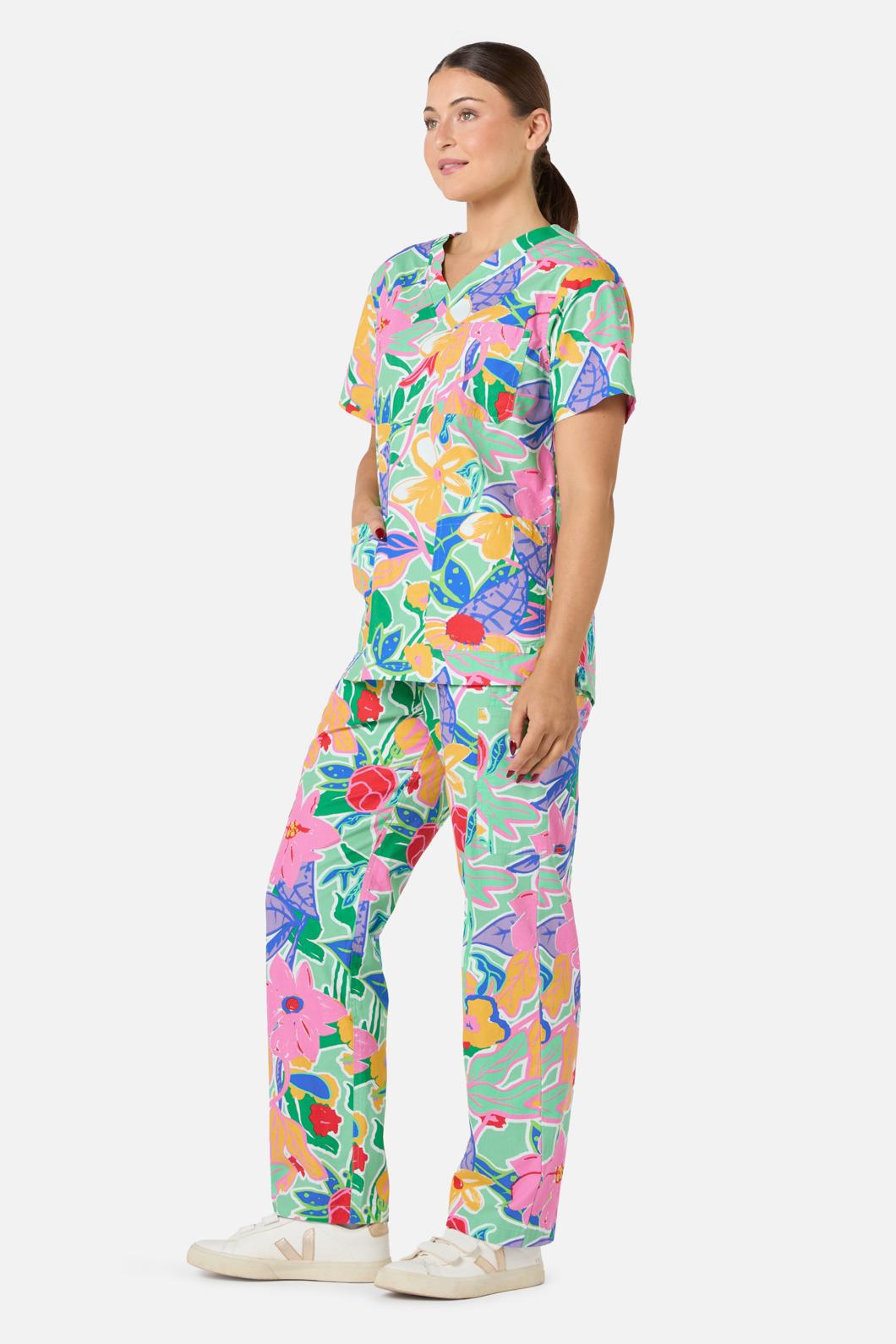 Gorman - Floweret Scrub Set - green