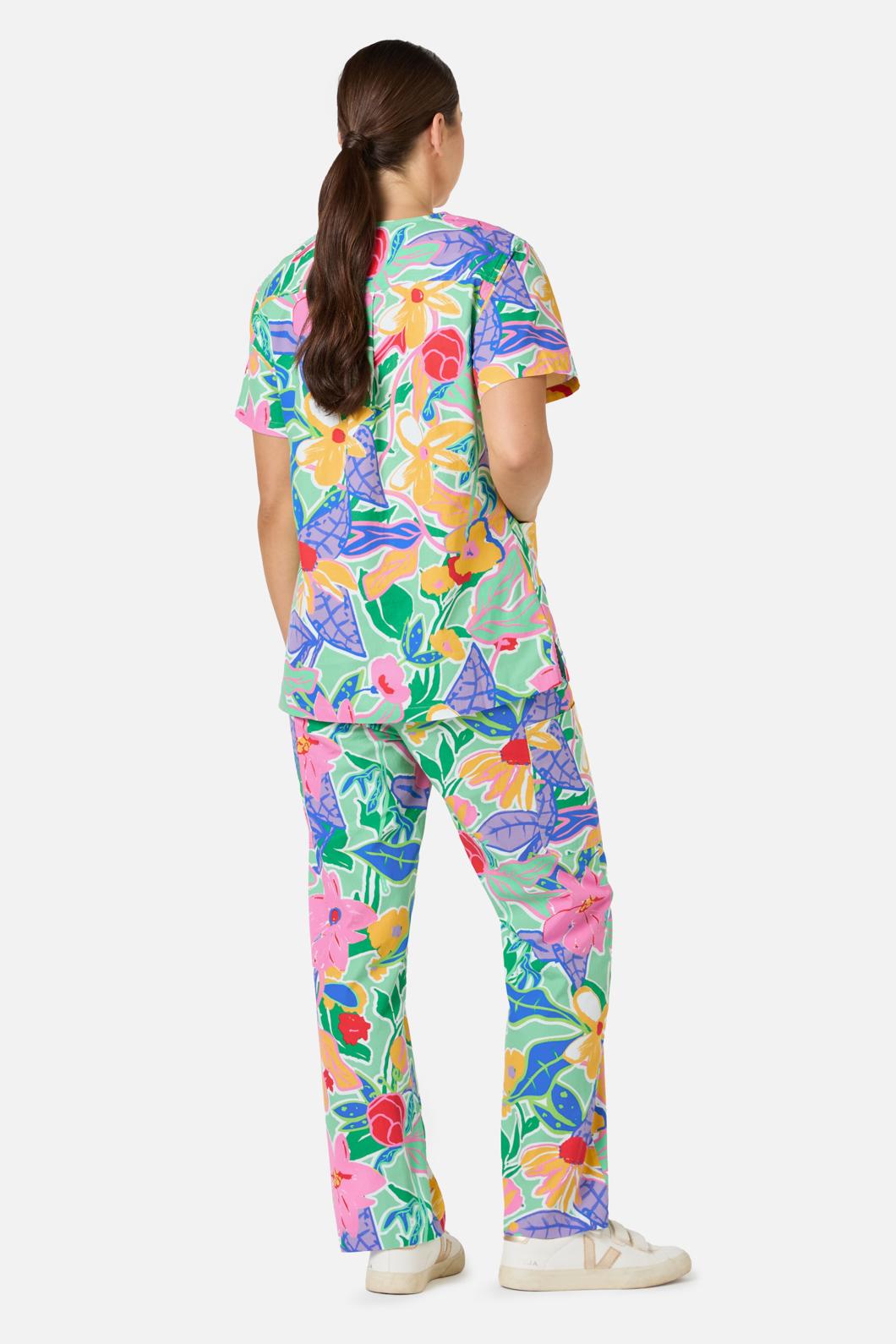 Gorman - Floweret Scrub Set - green