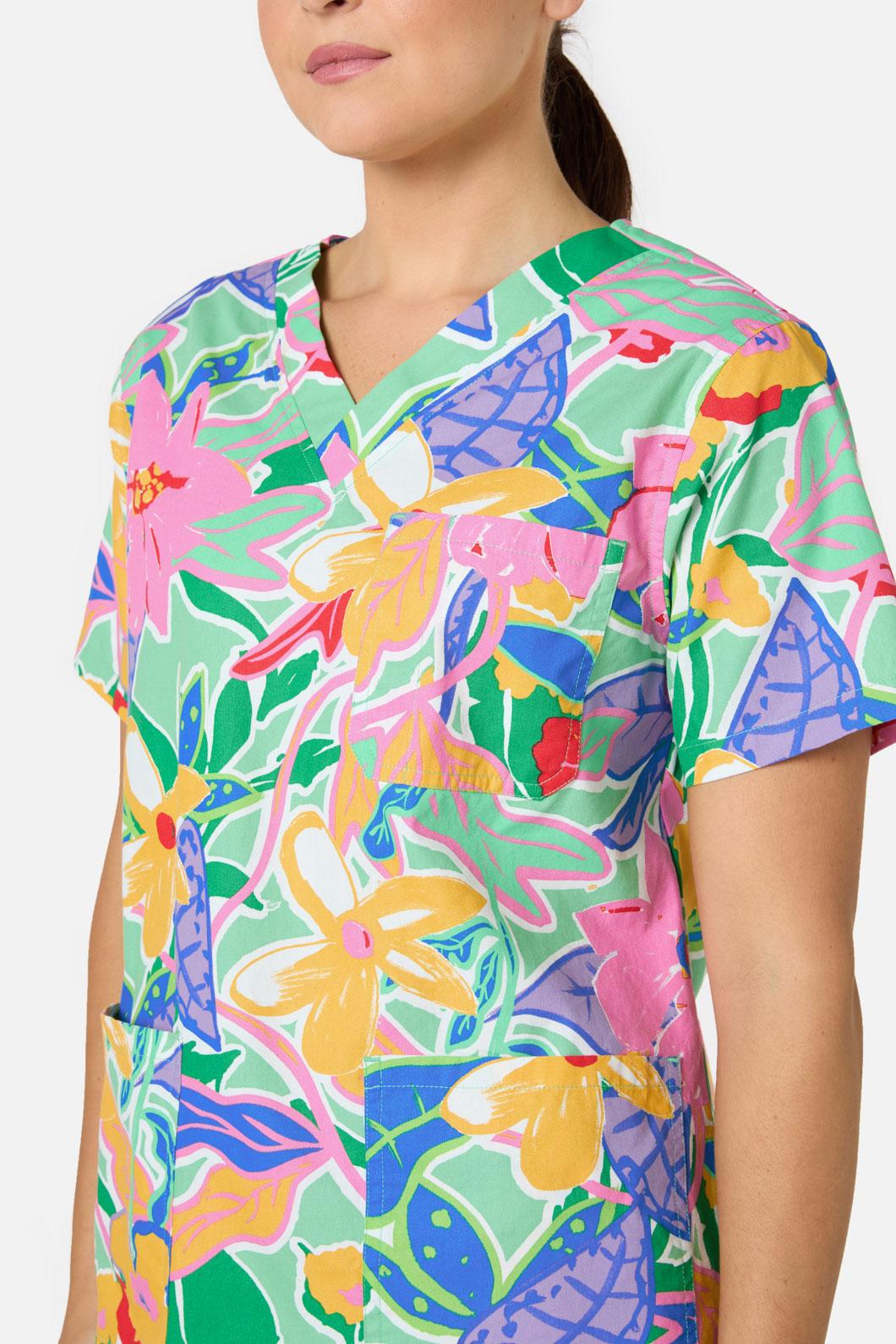Gorman - Floweret Scrub Set - green