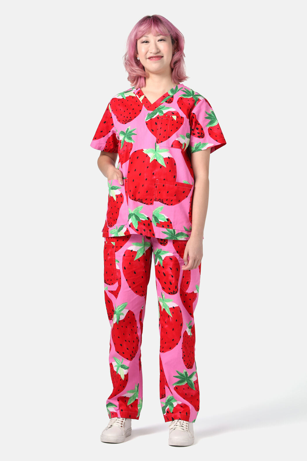 Gorman - Strawberry Fields Scrub Set - pink