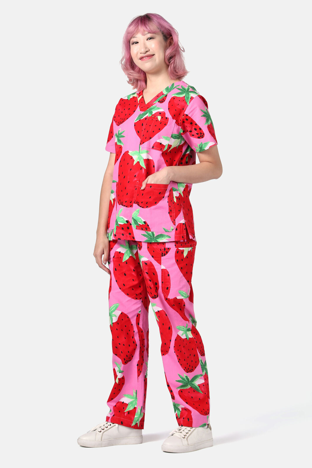 Gorman - Strawberry Fields Scrub Set - pink