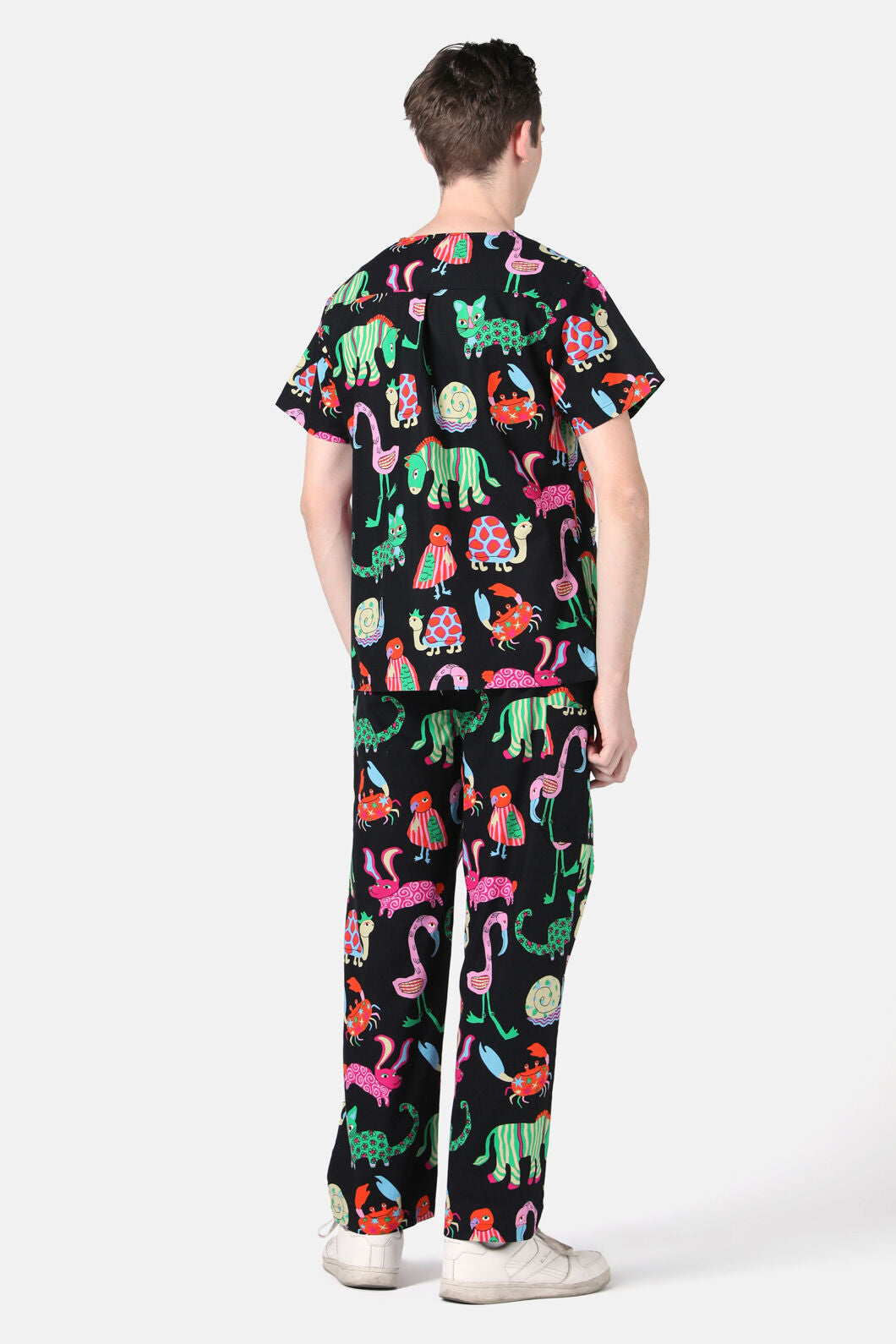 Gorman - Animal Arc Scrub Set - black