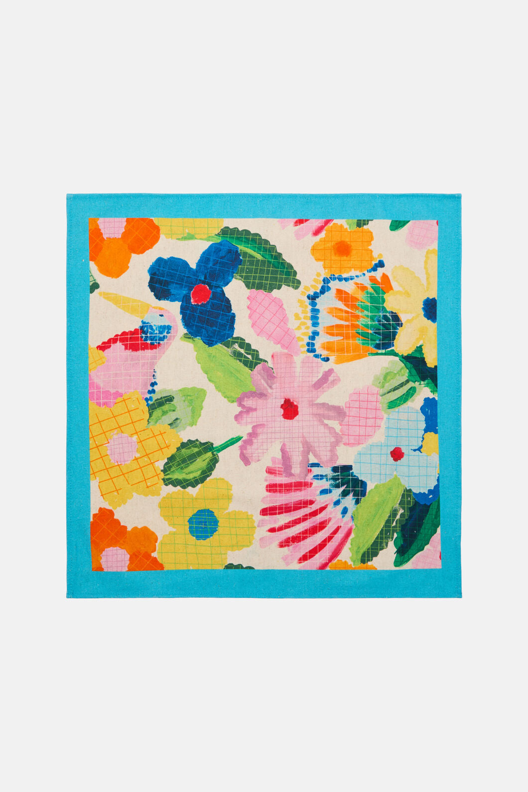 Gorman - Cross Stitch Flower Napkin Set - print