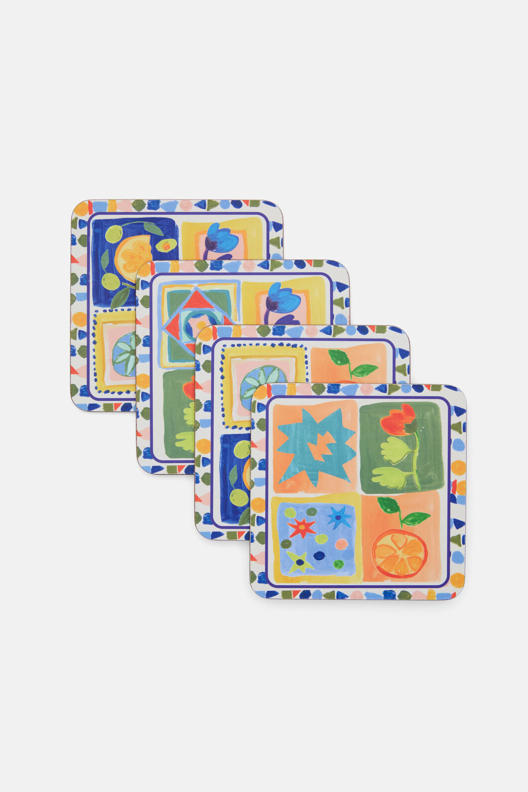 Gorman - Mediterranean Coaster Set 4 - print