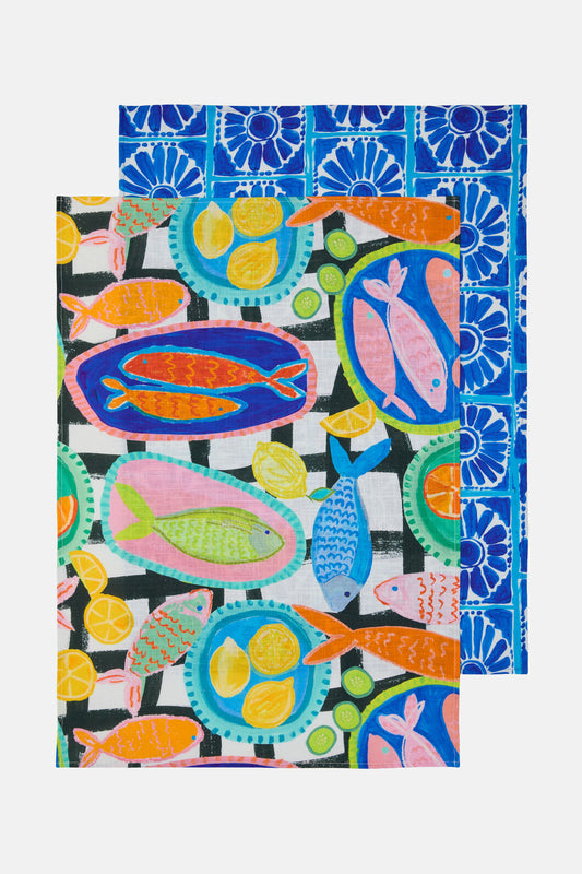 Gorman - Alfresco Tea Towel Set - print