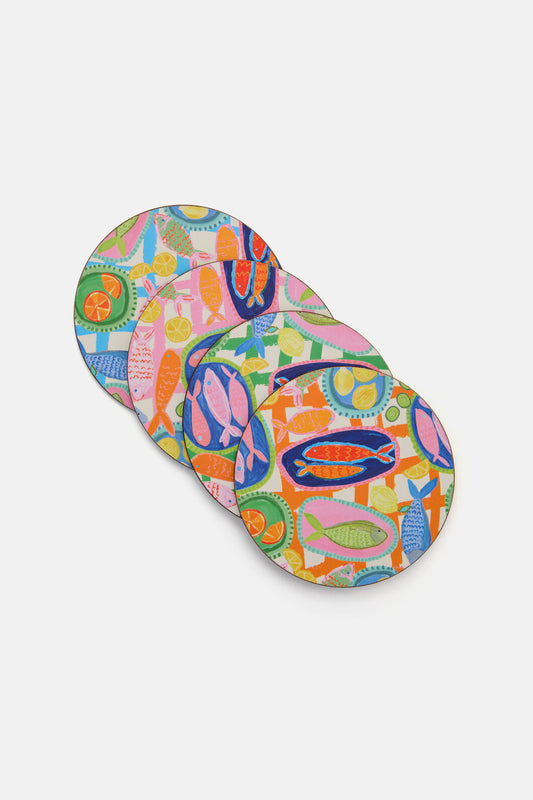 Gorman - Alfresco Coaster Set - print