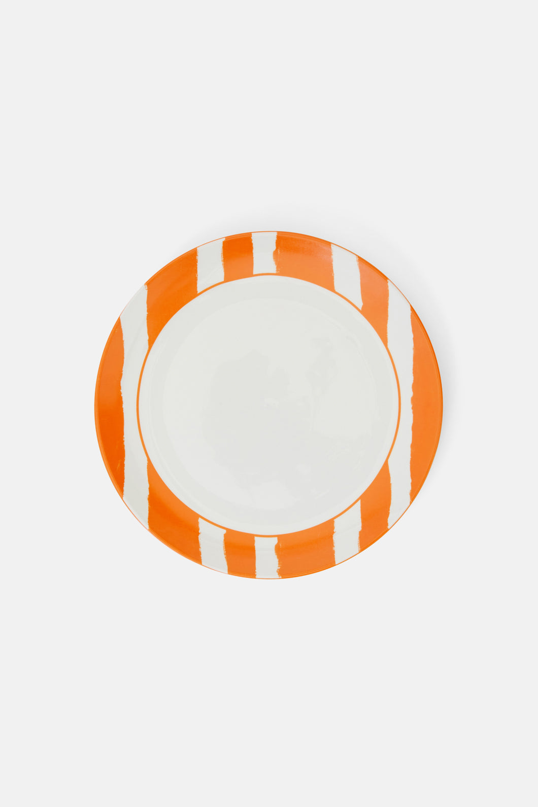Gorman - Stripe Orange Plate Lge - orange