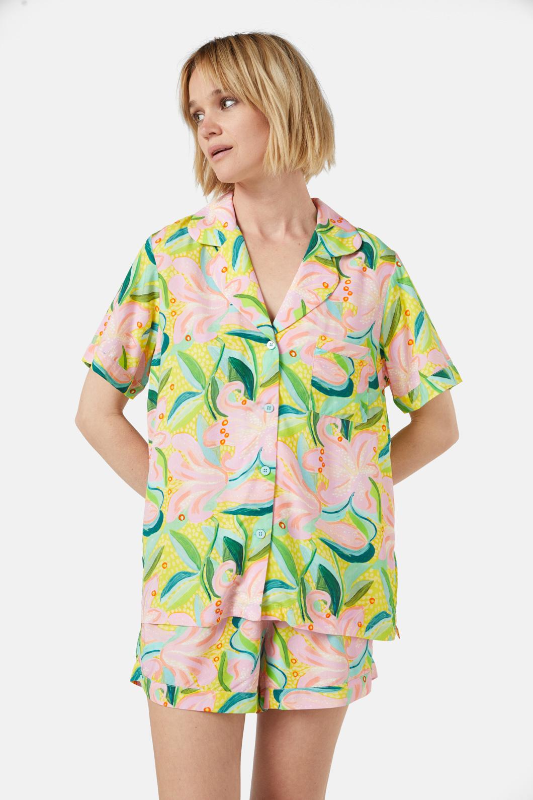 Gorman - Lillies Short PJ Set - print