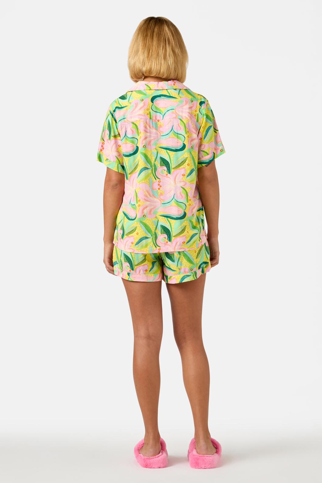 Gorman - Lillies Short PJ Set - print