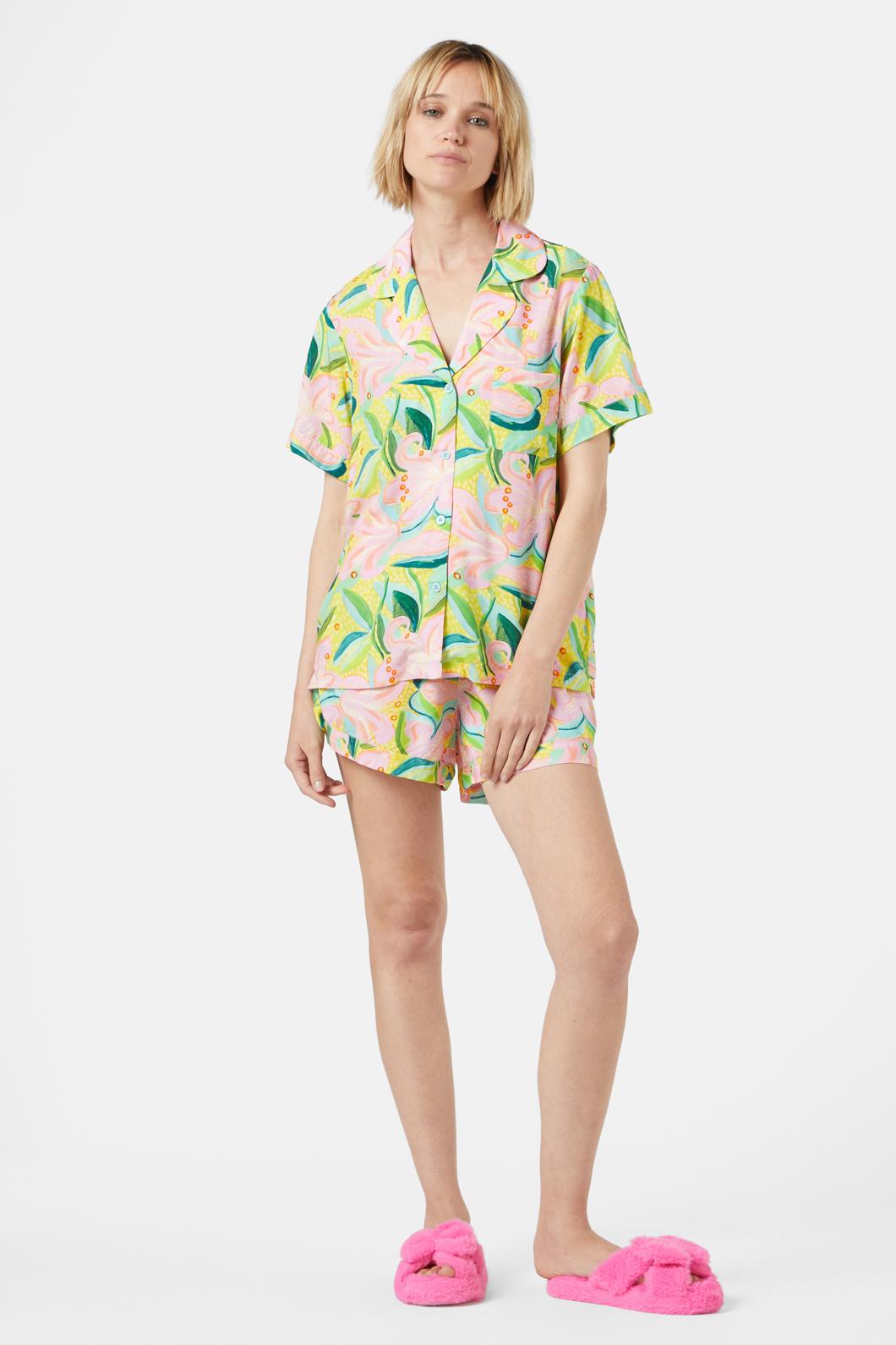 Gorman - Lillies Short PJ Set - print
