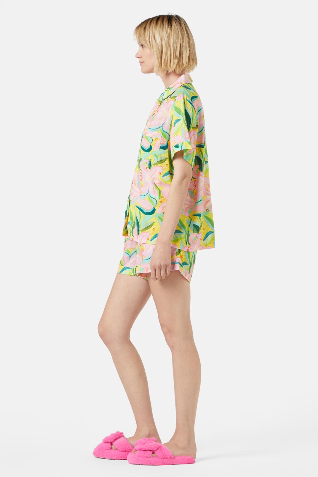 Gorman - Lillies Short PJ Set - print
