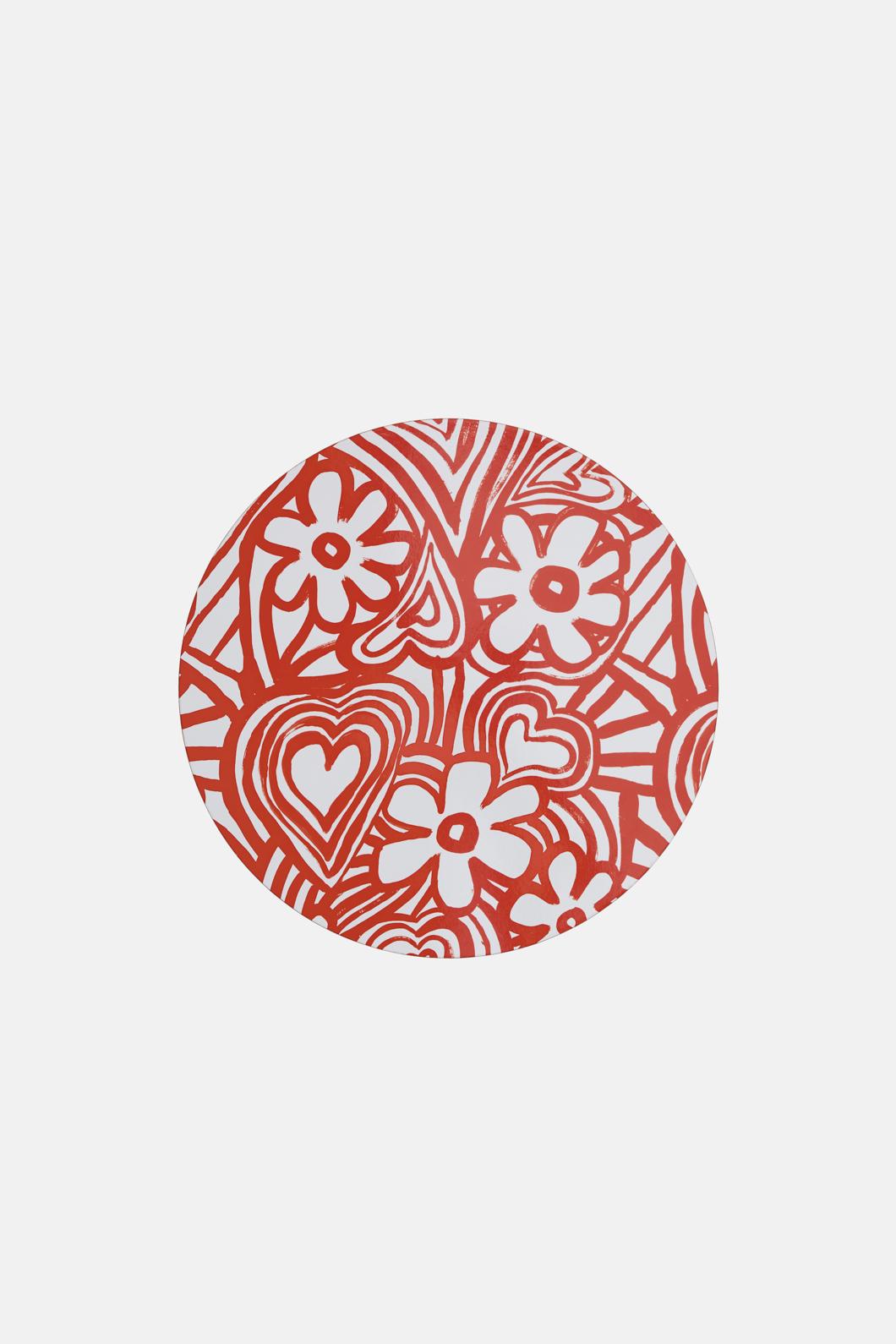 Gorman - Red Flower Placemat Set 4 - print
