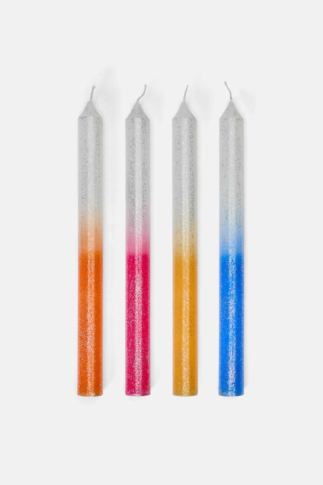 Gorman - Glitter Candle Set 4 - print