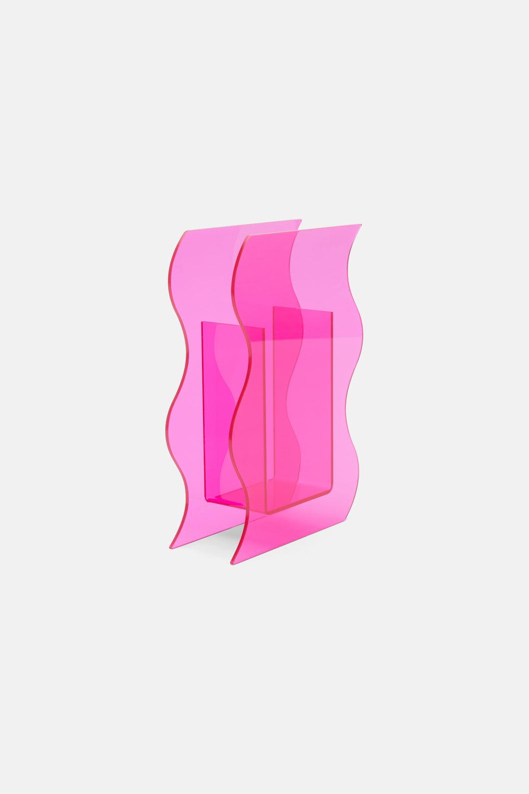 Gorman - Wave Acrylic Vase - pink