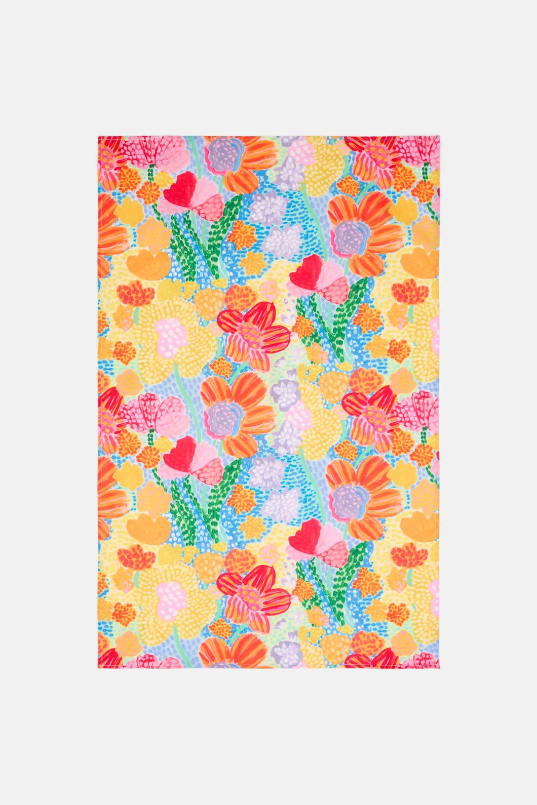 Gorman - Spotted Flower Tea Towel Set - print