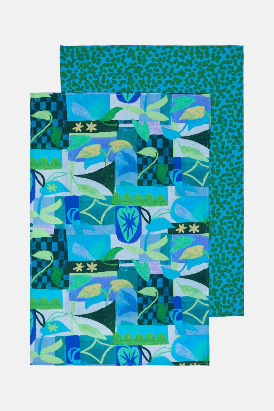 Gorman - Leaves Tea Towel Set - print