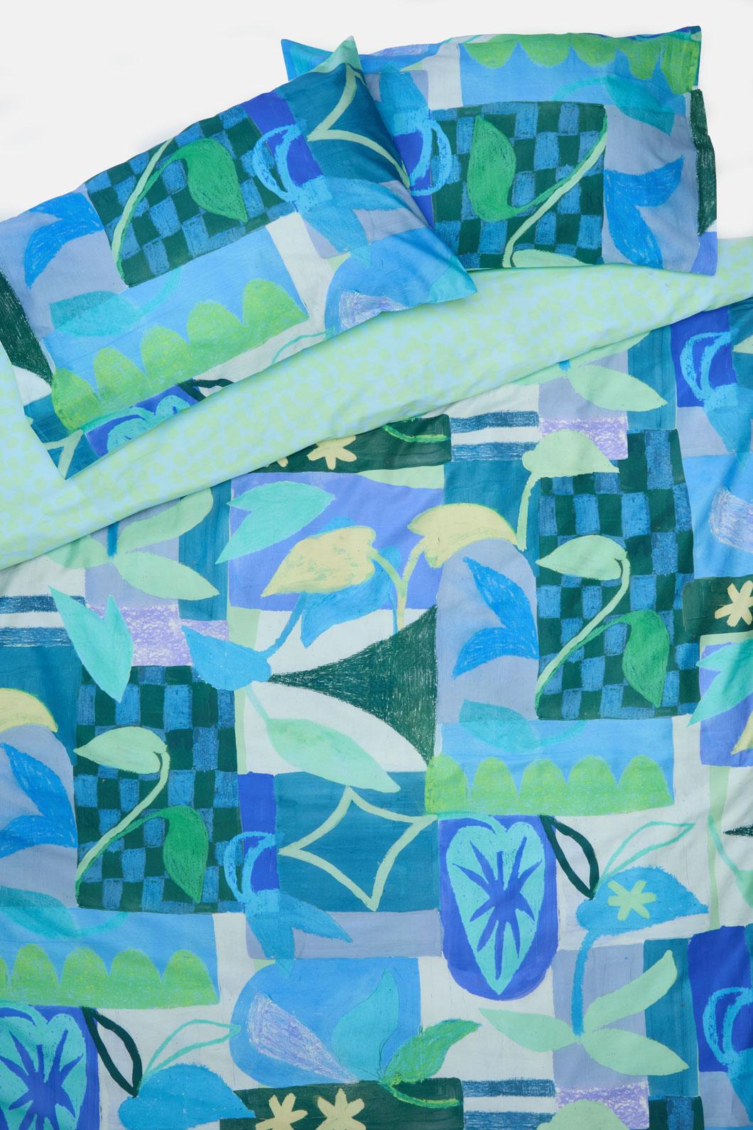 Gorman - Leaves Bedding Set Qb - print