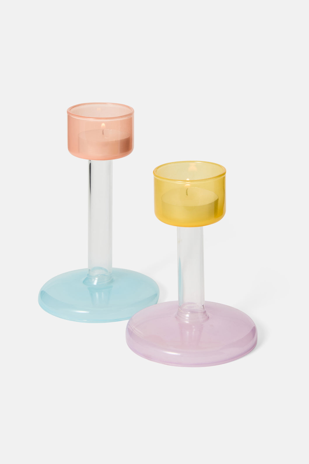Gorman - Glass Candle Holder Set 2 - multi