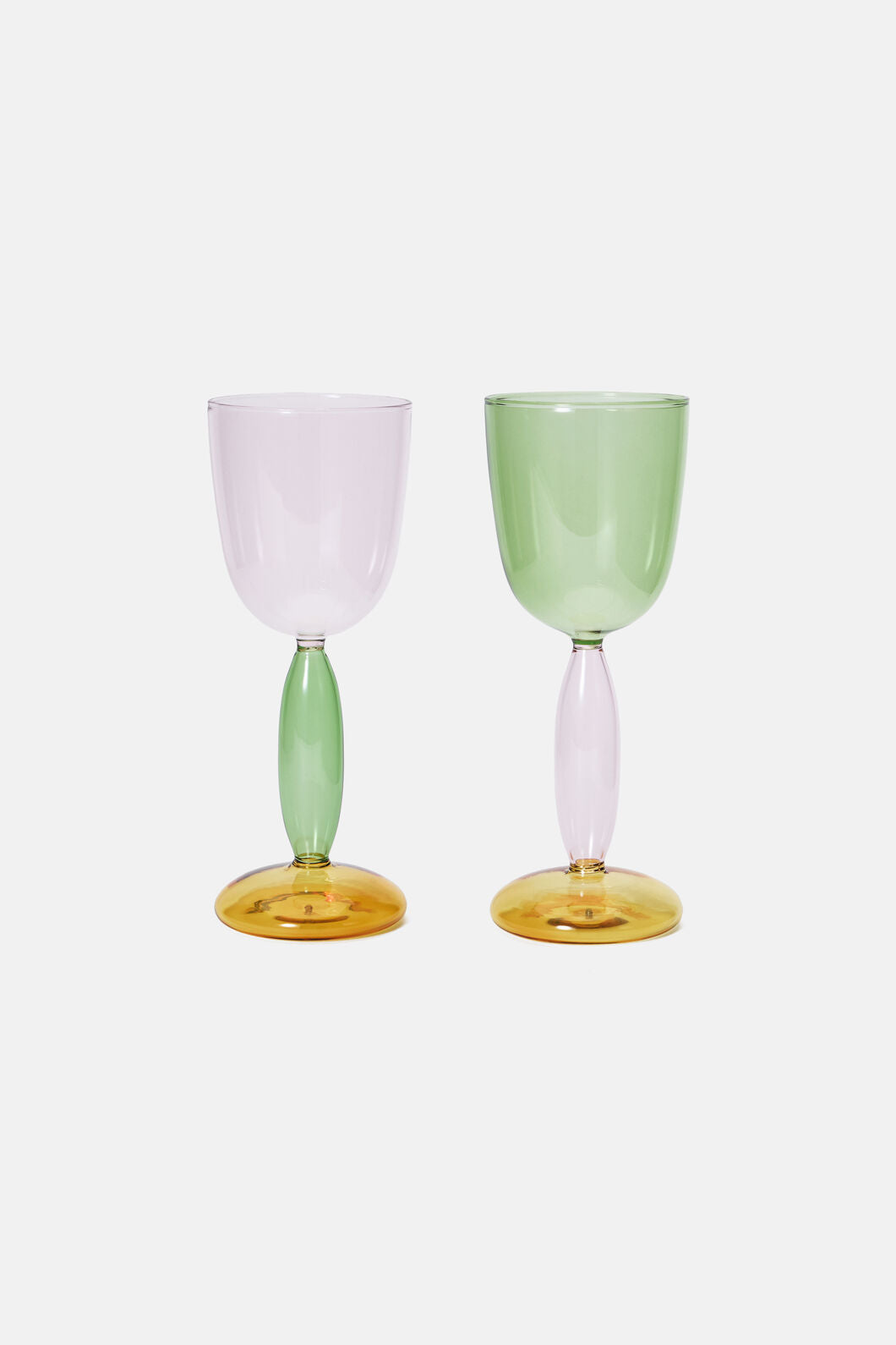 Gorman - Rose Wine Glass Set 2 - multi