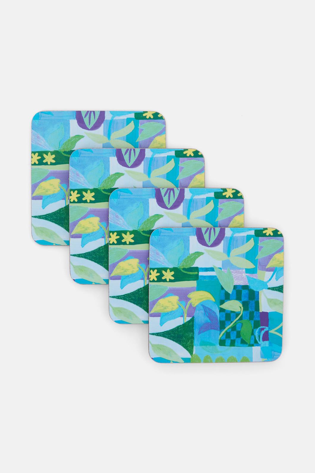 Gorman - Leaves Coaster Set 4 - print